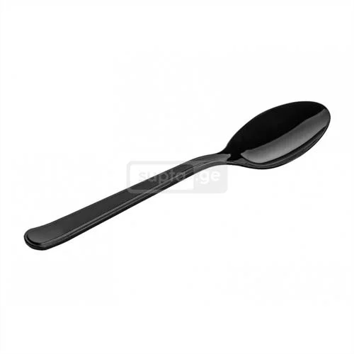 LUX plastic black tablespoon 100 pcs
